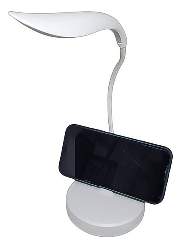 Luminária Recarregável Apoio Para Celular Touch Abajur Mesa! Cor Da Cúpula Branco 127