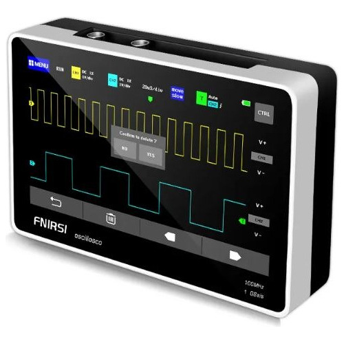 Osciloscopio Digital Portátil De2 Canal 100mhz Fnirsi 1013d