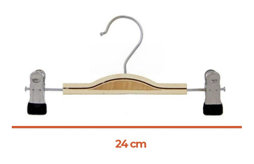 Pack 50 Perchas Niños Colgadores Pinza Perrito Madera