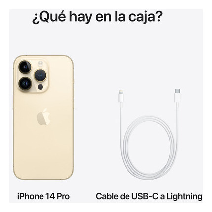 Apple iPhone 14 Pro (128 GB) - Color oro - Excelente (Reacondicionado)