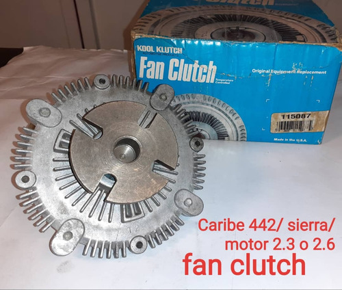 Fan Cluch Para Caribe 442/ Sierra Motor 2.3/2.6