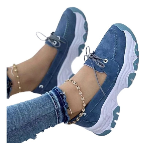 Zapatos Mujer Plataformas Casualmoda Peso Ligero Deportivo