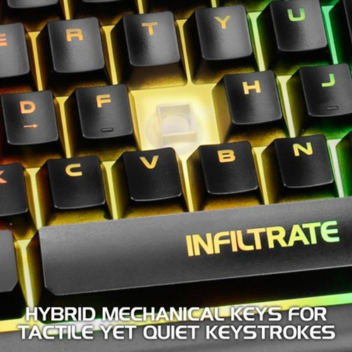 Imagen 8 de 10 de Teclado Infiltrate Knl Membrana Enhance Gamer / Keycaps