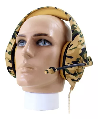 FONE HEADSET GAMER CAMUFLADO C/ MICROFONE E LED BRANCO USB - WARRIOR STRATON  PH305