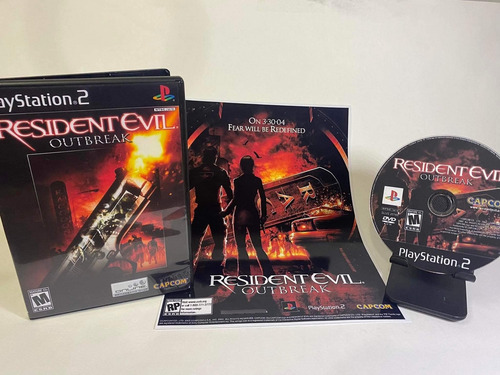 Resident Evil Outbreak Pôster Para Ps2