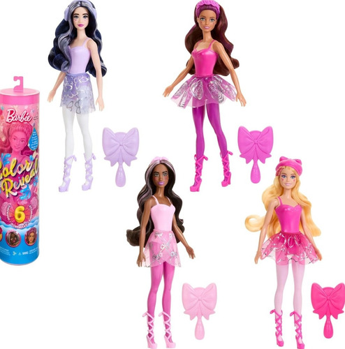Barbie Bailarina Battet Color Reveal Muñeca 6 Sorpresas