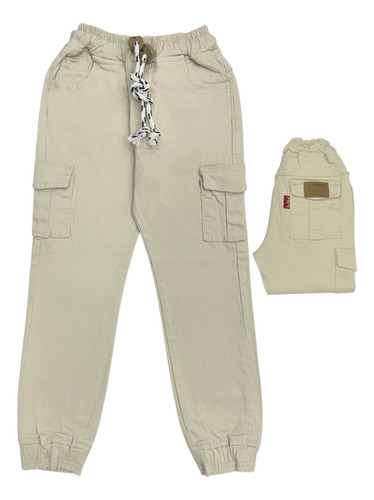 Jogger De Caballero Con Bolsa De Comando Gabardina 