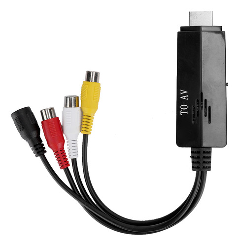 Adaptador De Convertidor De Vídeo Hdmi A Av Hd, Cable Macho