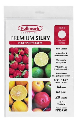 Premium Silky X 20 Hs Inkjet Fullmark Sec Rapido Water Resis