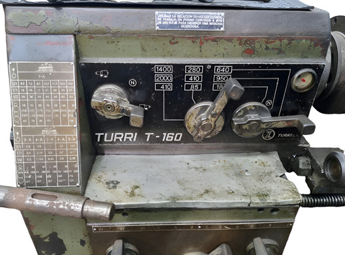 Torno Mecanico Turri T-160 Funcionando - Oportunidad - (Usado)