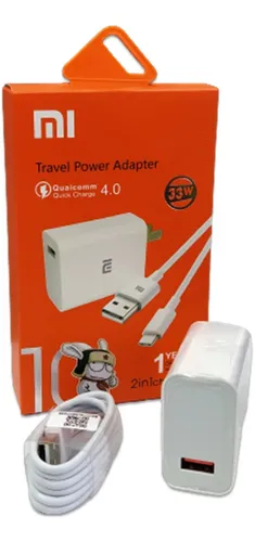 comprar Cargador Xiaomi Carga Rapida Auto Id 33w Usb Tipo C Usb-c