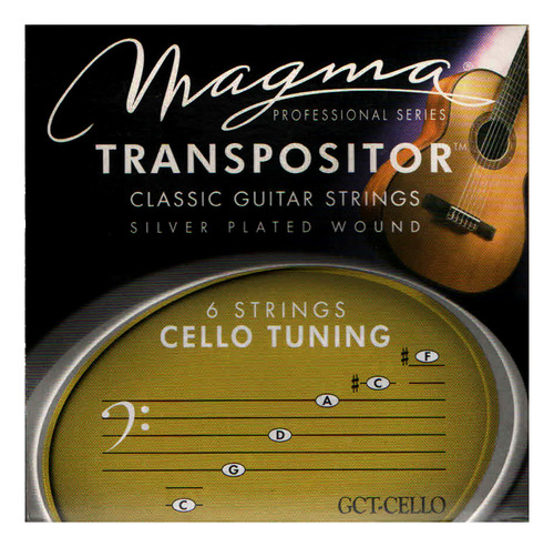 Encordado Guitarra Clasica Magma Transpositor Gct-cello Prm