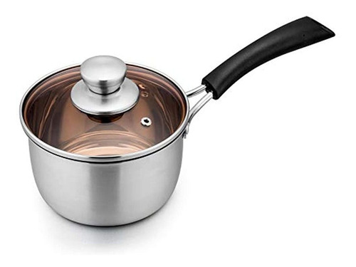 Teamfar 1qt Saucepan, Sauce Pan De Acero Inoxidable Con Tapa