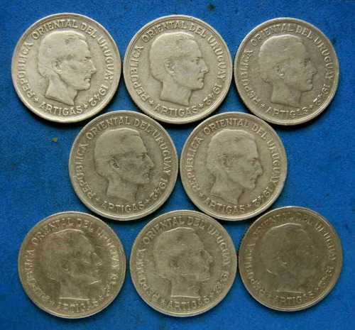 Imagen 3 de 4 de Tp Pumas De Plata $1. Año 1942 En Buen Estado Vea Las Fotos