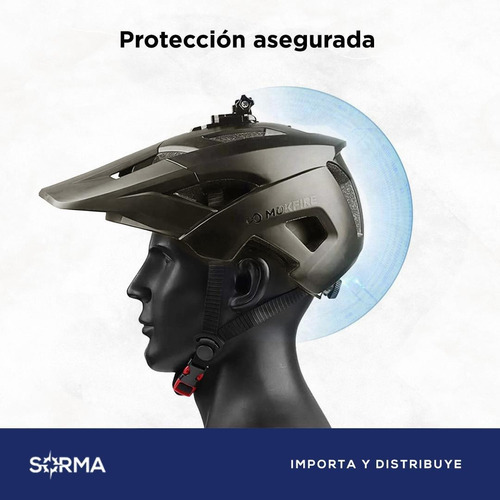 Imagen 7 de 10 de Casco Ciclismo Bicicleta C/camara Luz Trasera Carga Usb