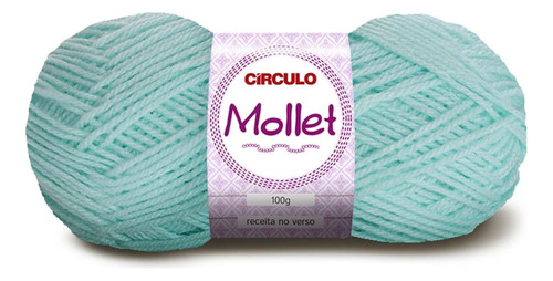 Lã Tricô Circulo Mollet 100gr 200m (500 Tex) 100% Acrílico Cor 550 - Verde Candy
