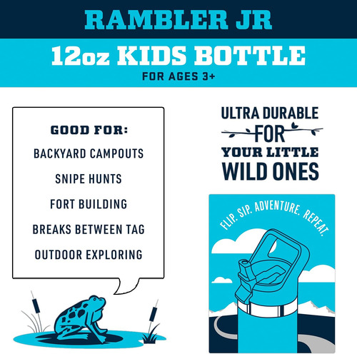 Termo Yeti Rambler Jr. 0.35l Botella Infantil Color Verde...