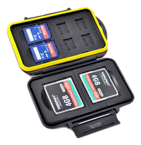 Jjc Mc-cf/sd/msd8 Rugged Water-resistant Memory Card Case (2