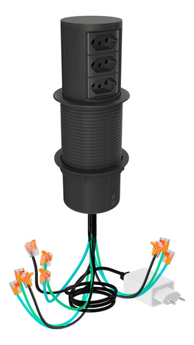 Torre Tomada Automática C/indução 3 Tomadas Dedicadas Tr03aw