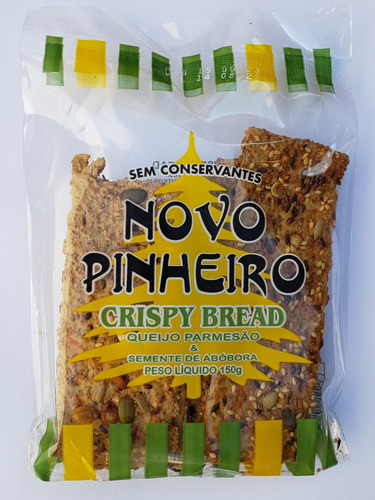 Crispy Bread Parmesão & Semente De Abóbora 150g (05unid.)
