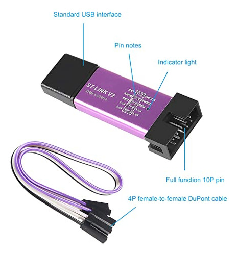 Unidad De Programación Aitiao St-link V2 Emulator Downloader