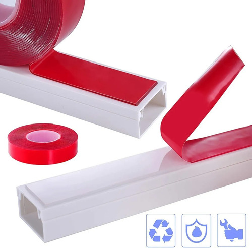 Canaleta Pvc Para Cable 10x20mm X 50cm 10pzs Y 20