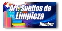 Comprar Cartel Marquesina Articulos Limpieza Suelto  150x 70 Cm