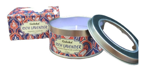 Vela Perfumada Rich Lavender Goloka Na Lata - 70g