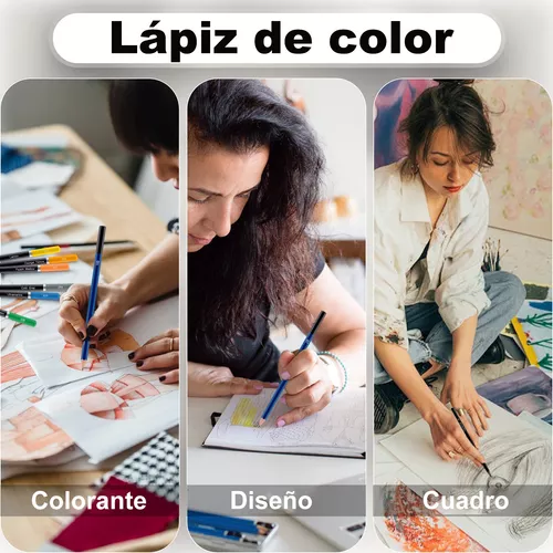 Set De Arte Profesional,Lápices de Colores para Dibujo 96 Malubero Set de  Lapices de colores