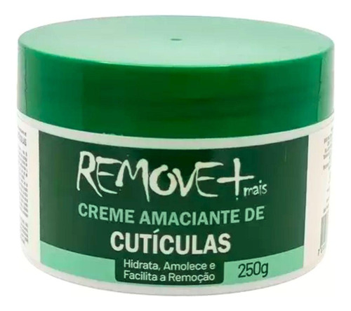 Creme Amaciante De Cutículas 250g Hidrata E Amolece Remove