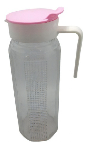 Tapa de botella de agua de vidrio con asa de 800 ml, color rosa