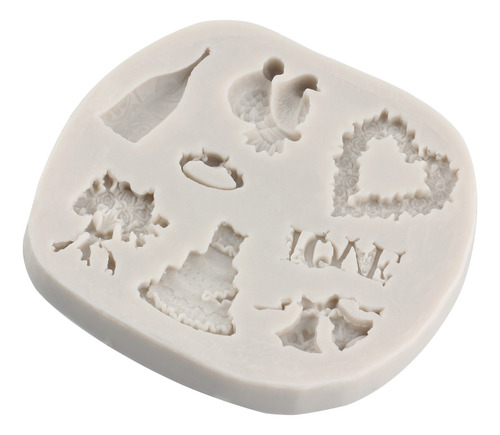 4pcs Molde Silicona Anillo De Diamantes Copa De Vino Fondant