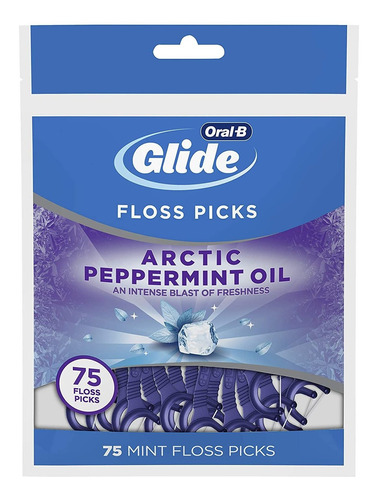 Imagem 1 de 7 de Fio Dental Oral-b Glide 3d Artico Hortela 75 Floss Picks