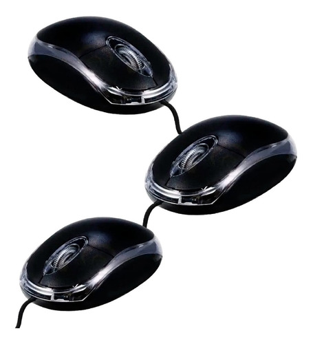 Mouse Optico Selektro Ps/2 Pack 3 Unidades