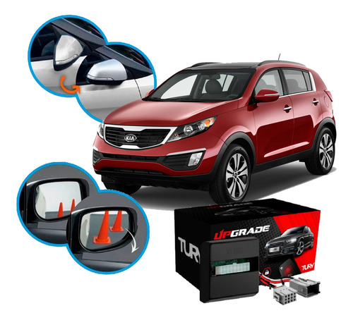 Módulo Rebatimento Retrovisor Sportage 2014 2015 2016 Tury