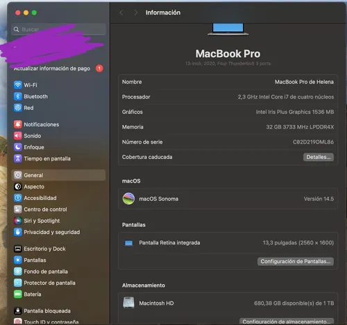 Macbook Pro Touch Bar 13 (Usado)