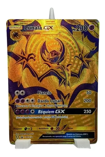 Lote de 5 Cartas Gx e Vmax Pokemons Lendários