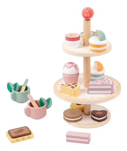 Soporte De Madera Para Pastel De Postre, Juego De