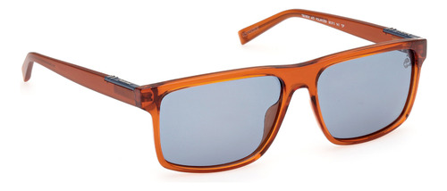 Lentes De Sol Gris Polarizados Timberland Tb0000647d Color Marrón Varilla Marrón Armazón Marrón