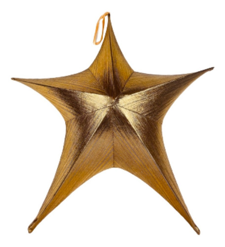 Estrella De Genero Dorada Metalizada 80cm