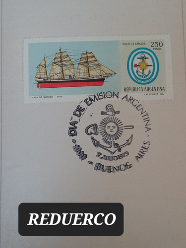 Cuadern Día Emisión Estampilla  Corbeta Ara Uruguay Armada