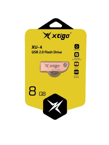 Memoria Usb Xtigo 8gb Xu4 Rosa Dorada