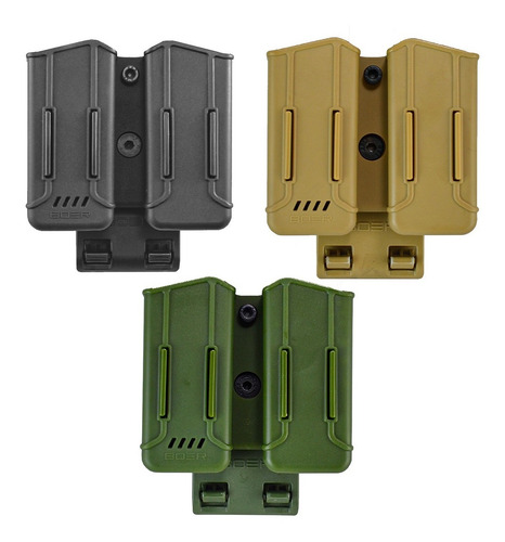 Imagen 3 de 9 de Porta Cargador Doble Táctico Bo4d Boer Molle Universal