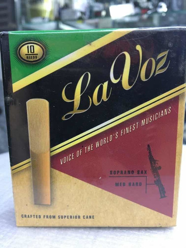 Palheta La Voz Sax Soprano N° Mh C/ 10 Unidades