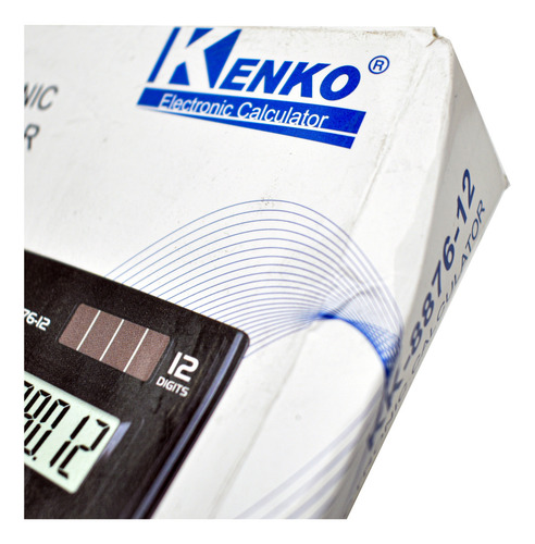 Calculadora Electrònica 12 Dìgitos Pack 3 Kk8876-12 Kenko Cf Color Negro