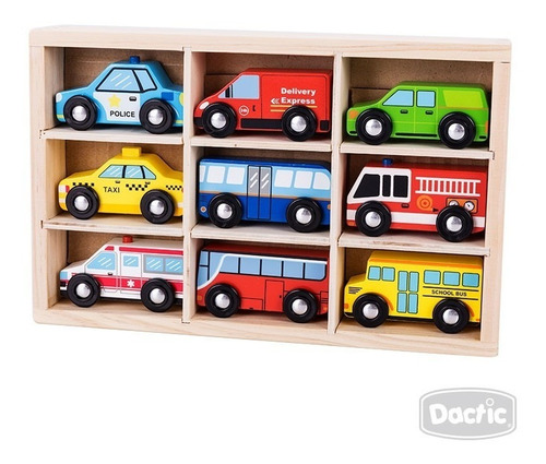 Autos De Madera (9 Unidades) /torogoz