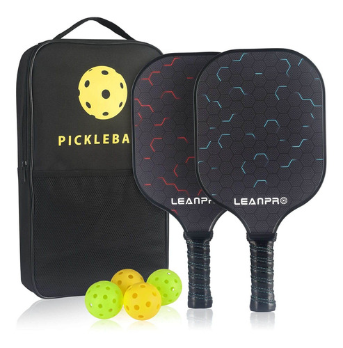 Paleta Pickleball 2 Raqueta 4 Bola 1 Bolsa Para Mujer