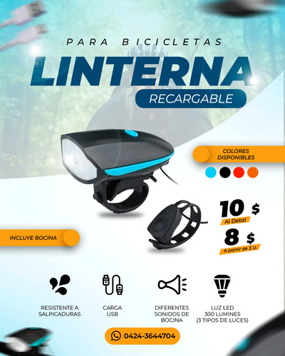 Linterna Para Bicicletas