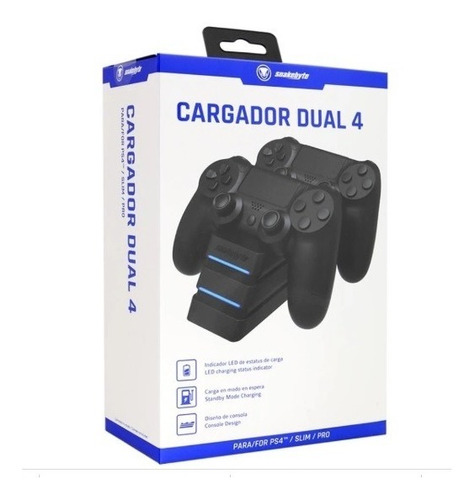 Cargador Dual 4 Ps4 Slim Pro Nuevo Snakebyte Original Msi