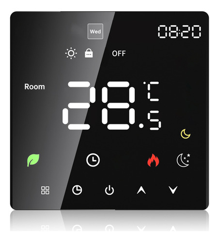 Termostato Home Programable Con Pantalla Táctil Y Calefacció